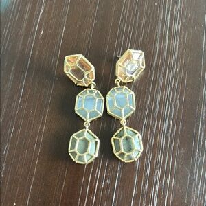 Kendra Scott Gold and Silver Geometric Earrings